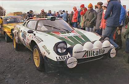 Munari lines up his Stratos at Oulton Park - '78 RAC Rally
