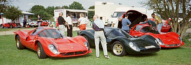 Foreman cars line up at Combe